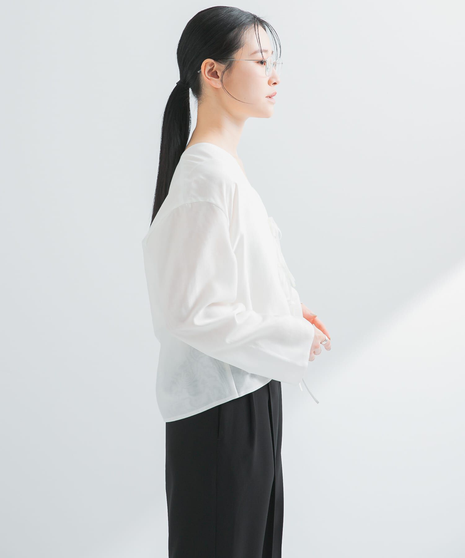 URBAN RESEARCH「フロントリボンシアージャケット」|シャツ・ブラウス|