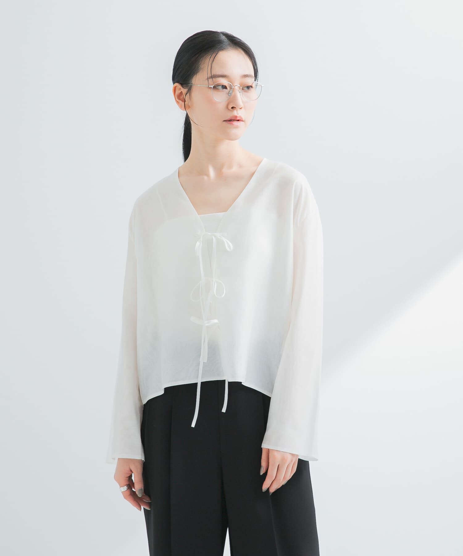 URBAN RESEARCH「フロントリボンシアージャケット」|シャツ・ブラウス|