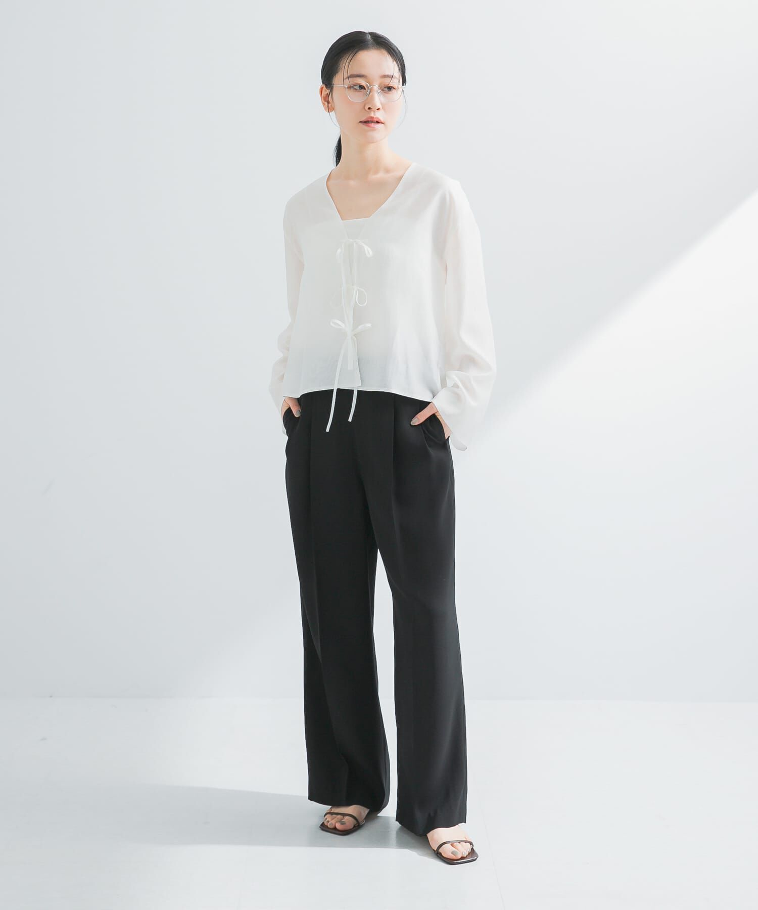 URBAN RESEARCH「フロントリボンシアージャケット」|シャツ・ブラウス|