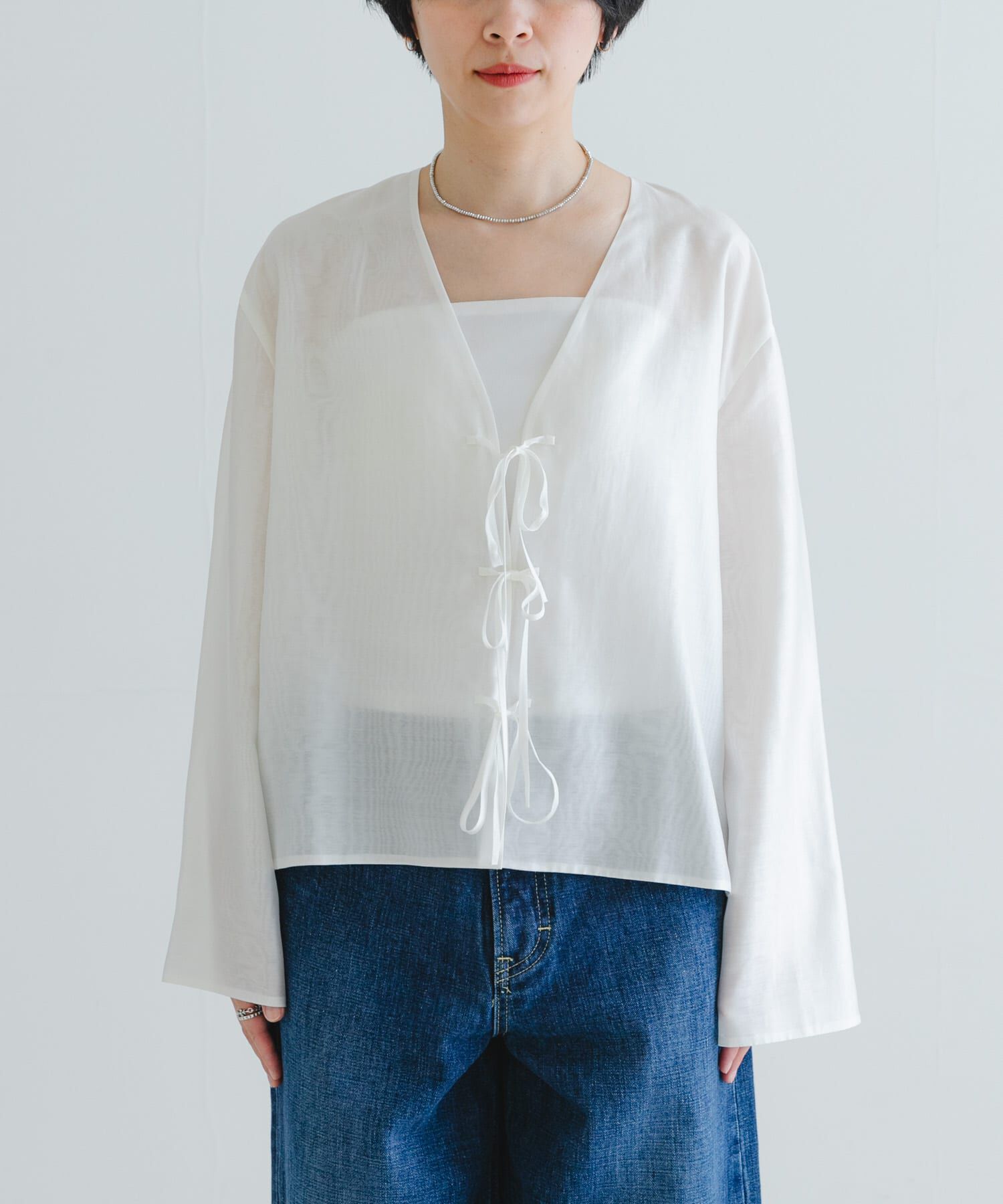 URBAN RESEARCH「フロントリボンシアージャケット」|シャツ・ブラウス|