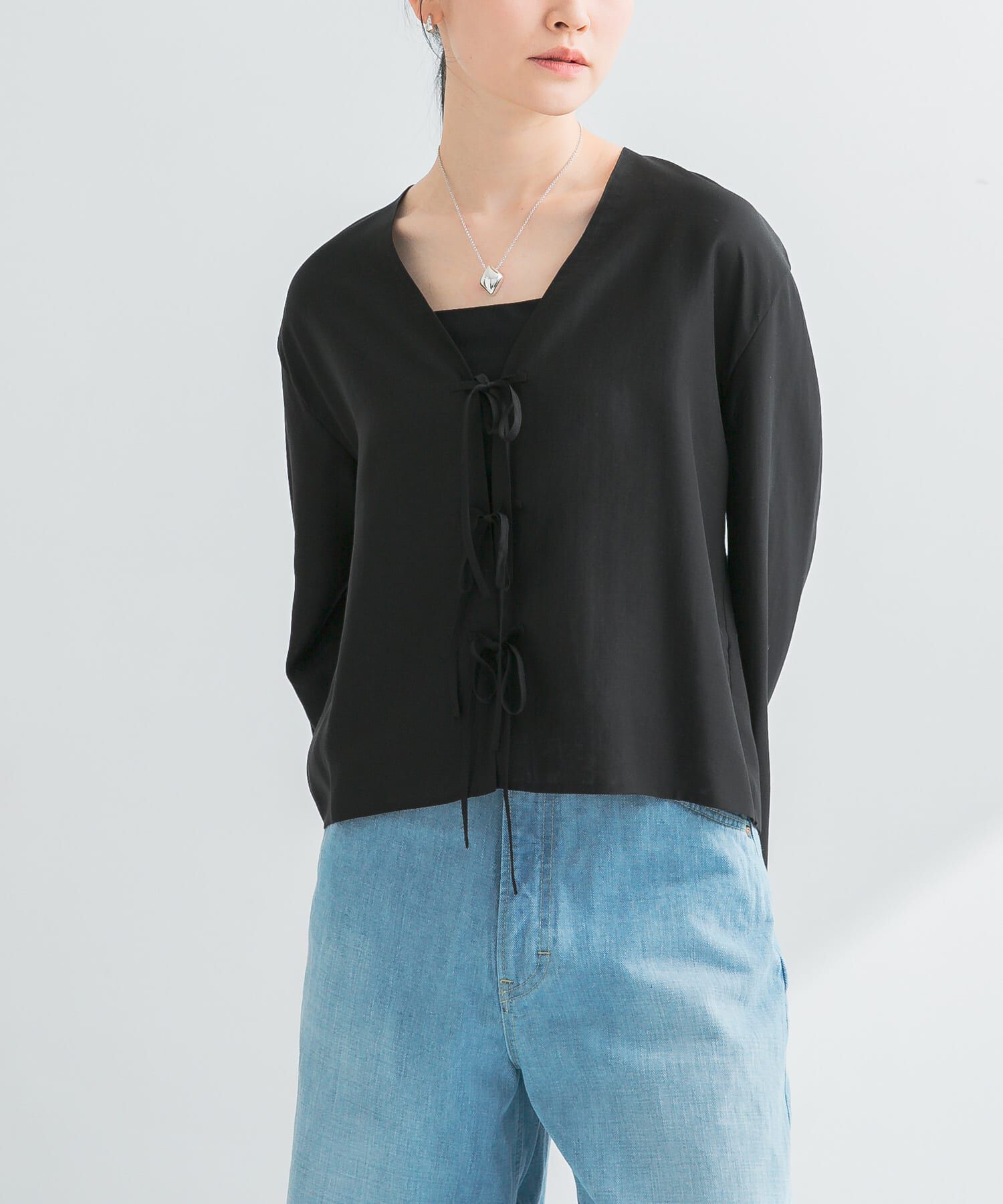 URBAN RESEARCH「フロントリボンシアージャケット」|シャツ・ブラウス|