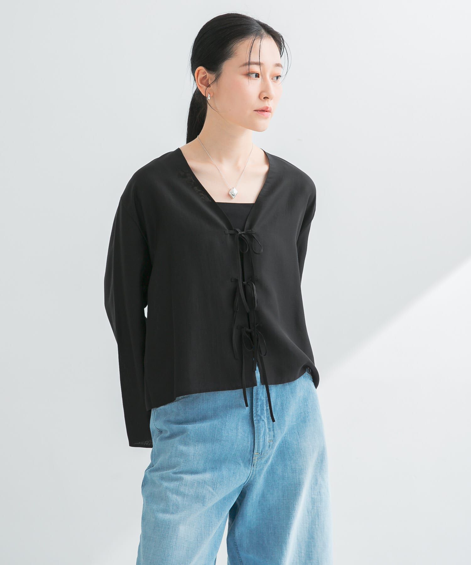 URBAN RESEARCH「フロントリボンシアージャケット」|シャツ・ブラウス|