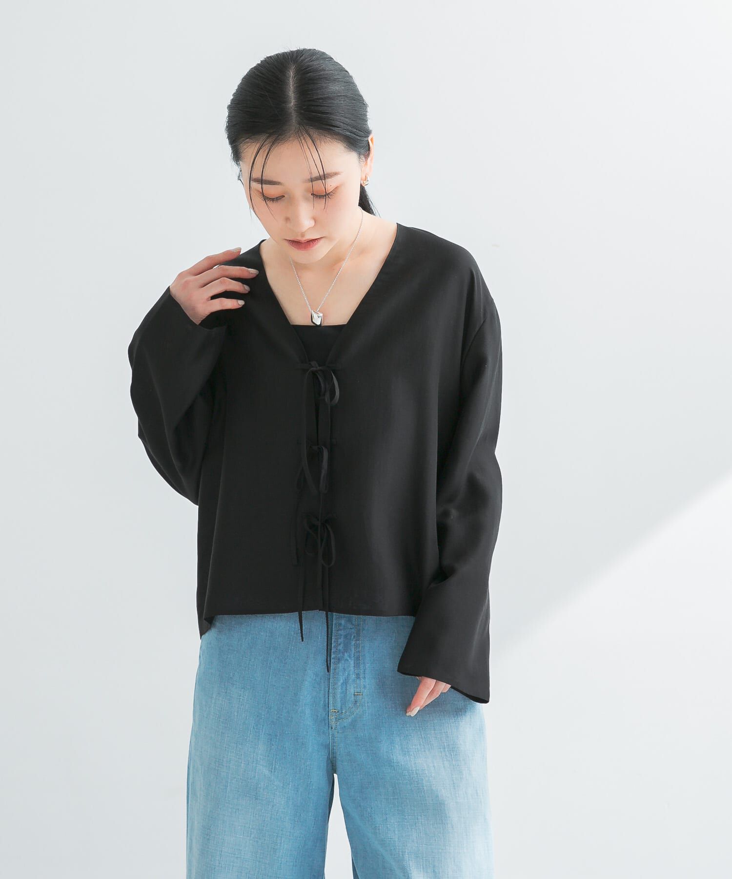 URBAN RESEARCH「フロントリボンシアージャケット」|シャツ・ブラウス|