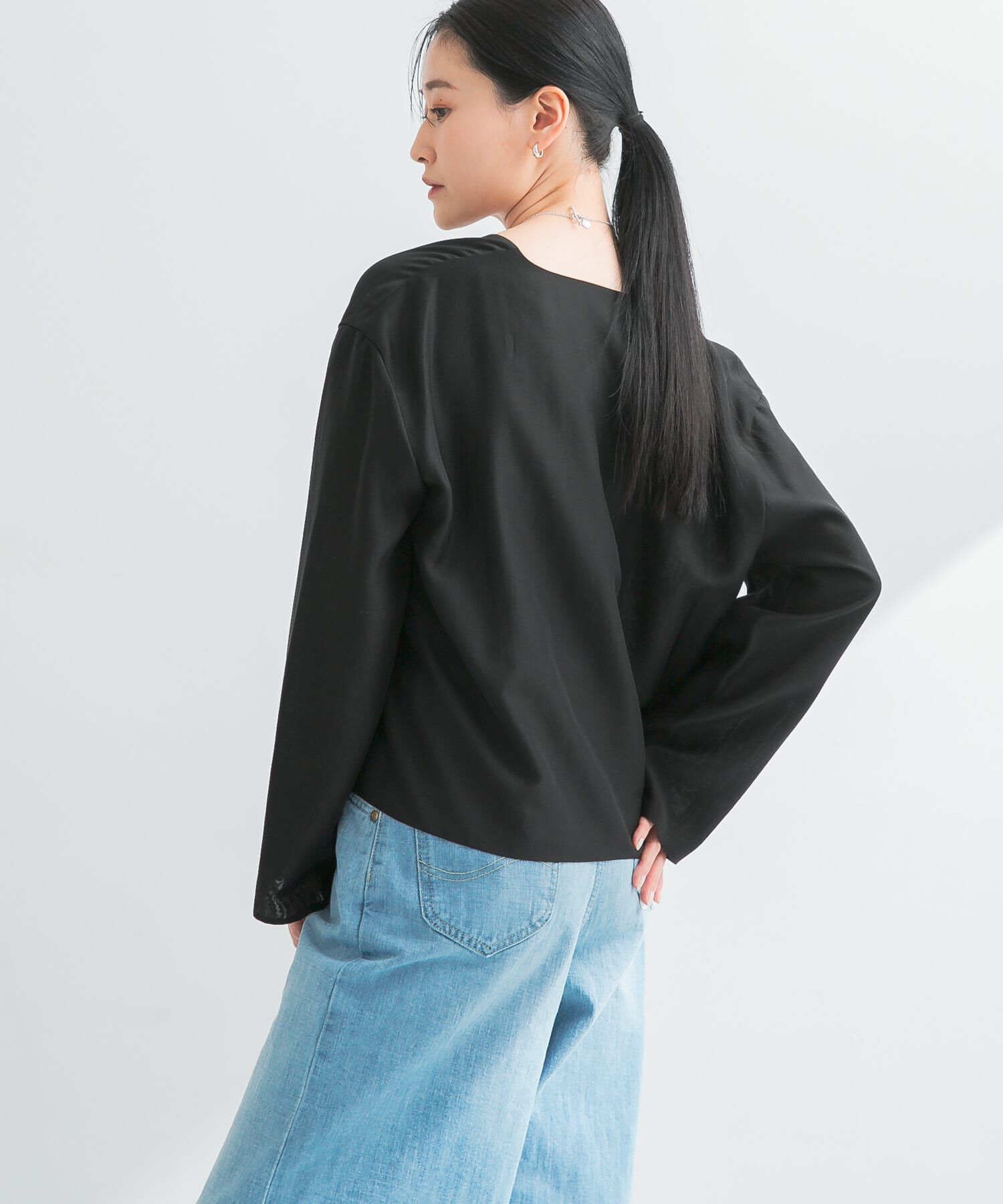 URBAN RESEARCH「フロントリボンシアージャケット」|シャツ・ブラウス|