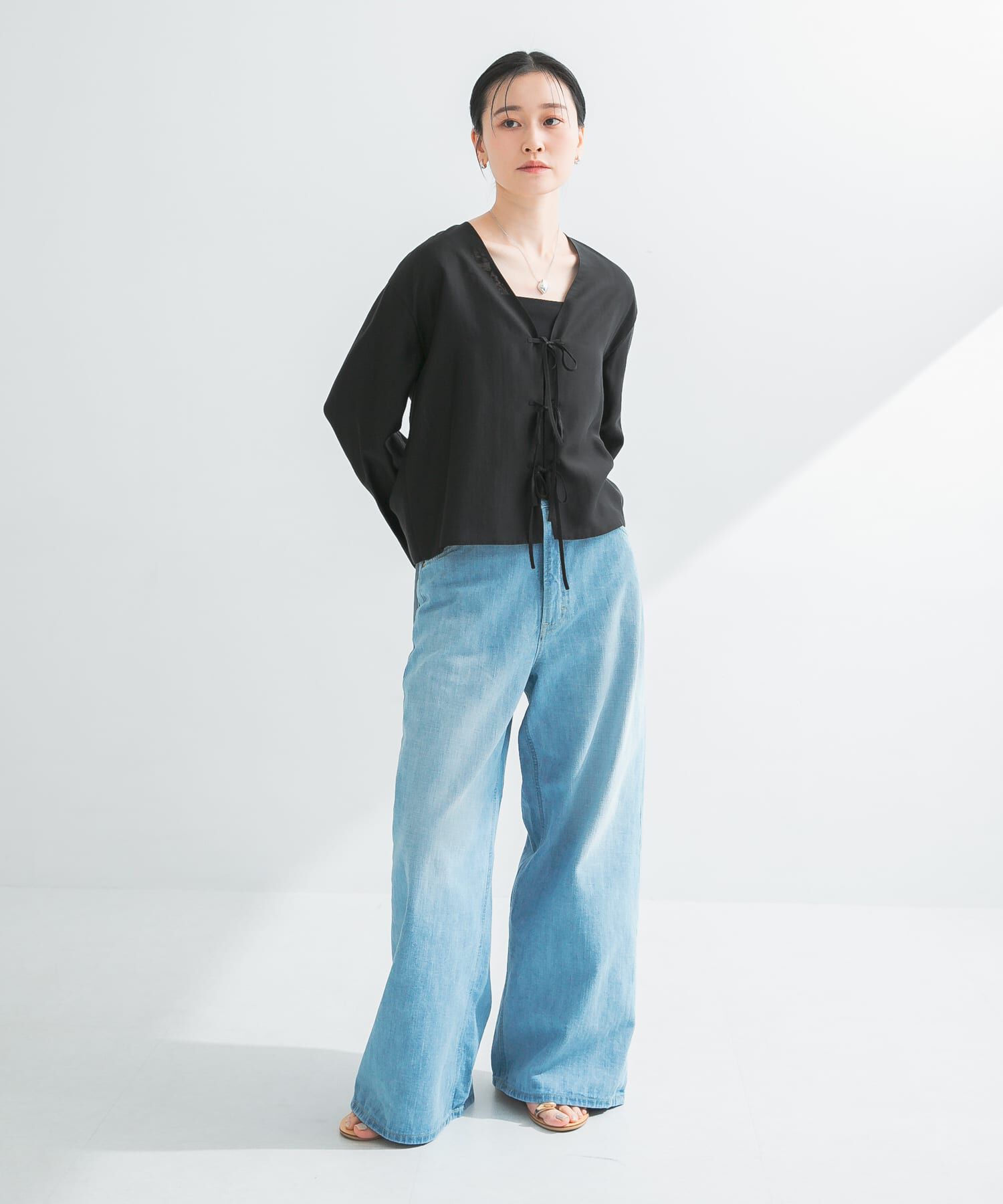 URBAN RESEARCH「フロントリボンシアージャケット」|シャツ・ブラウス|