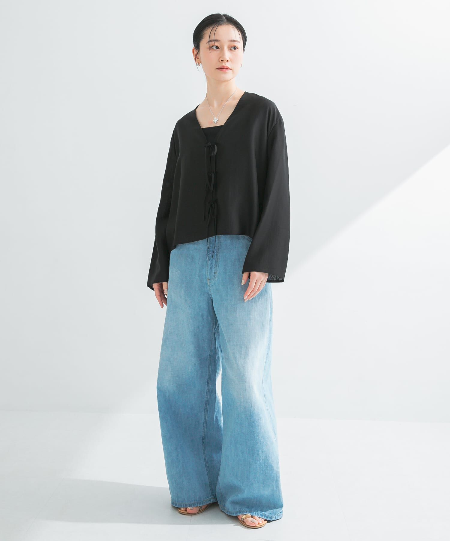 URBAN RESEARCH「フロントリボンシアージャケット」|シャツ・ブラウス|