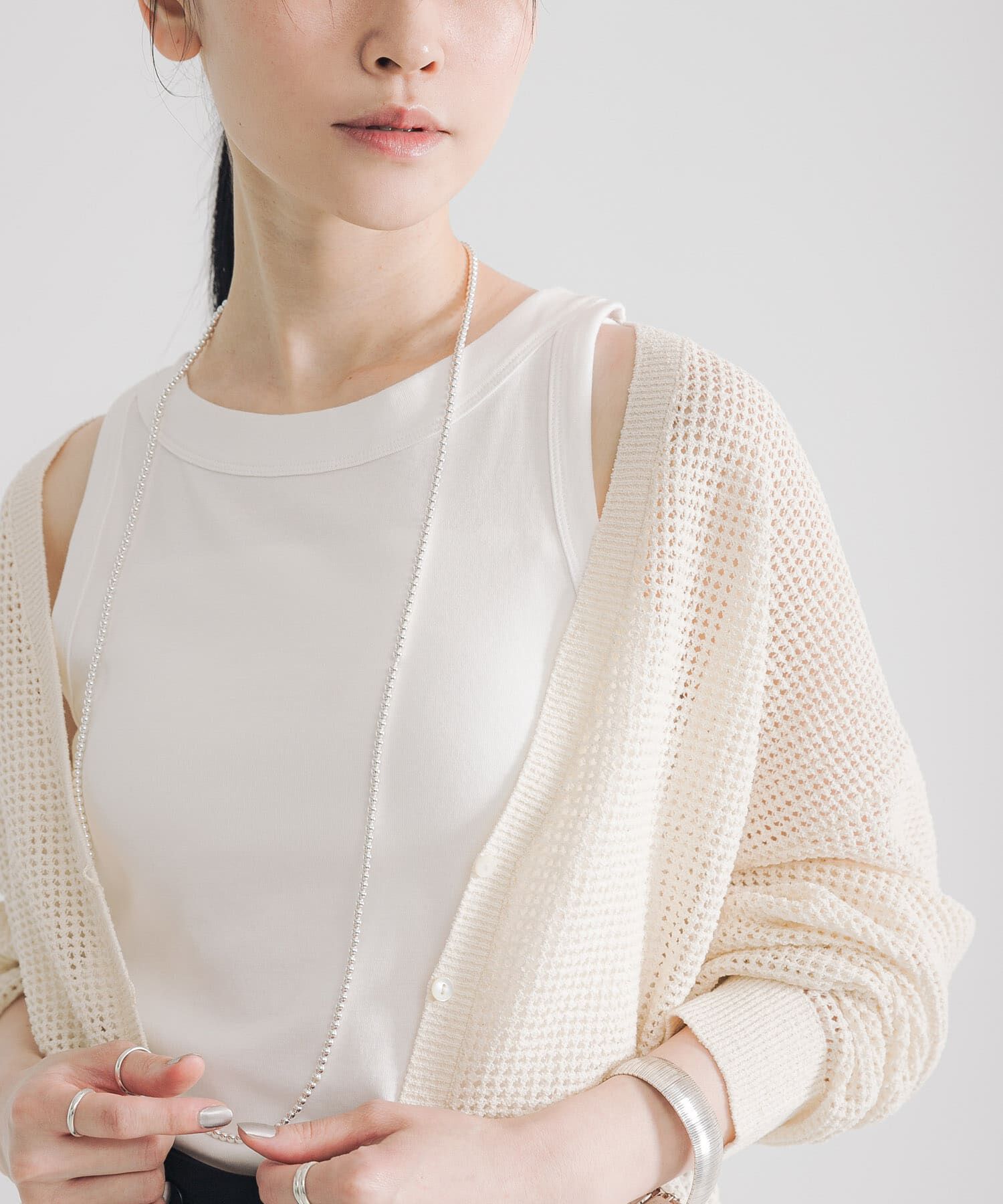 URBAN RESEARCH「ローズベトールフライスタンクトップ」|タンクトップ|オフホワイト