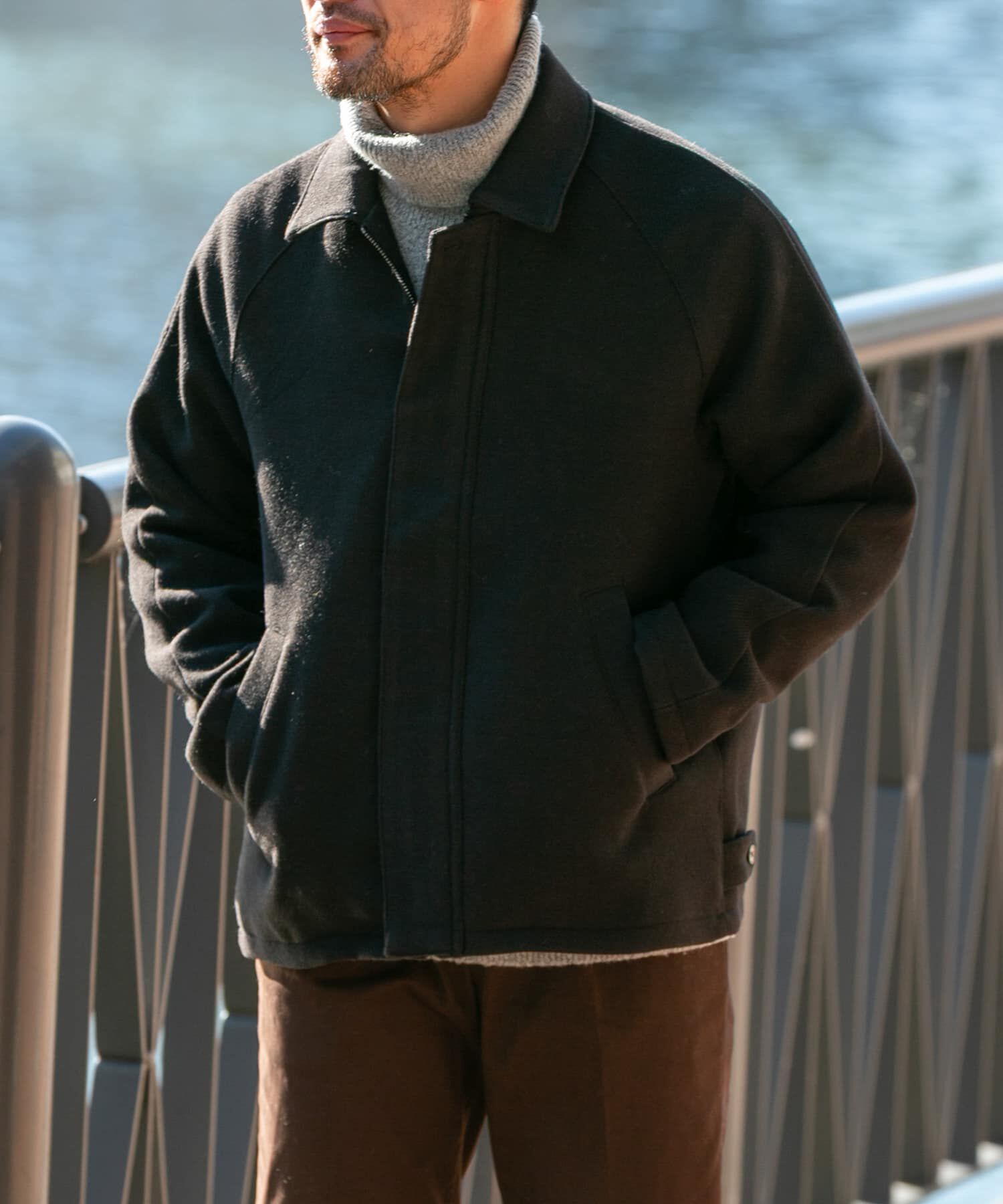 URBAN RESEARCH ROSSO「『XLサイズあり』light meltonブルゾン」|ブルゾン・スタジャン|