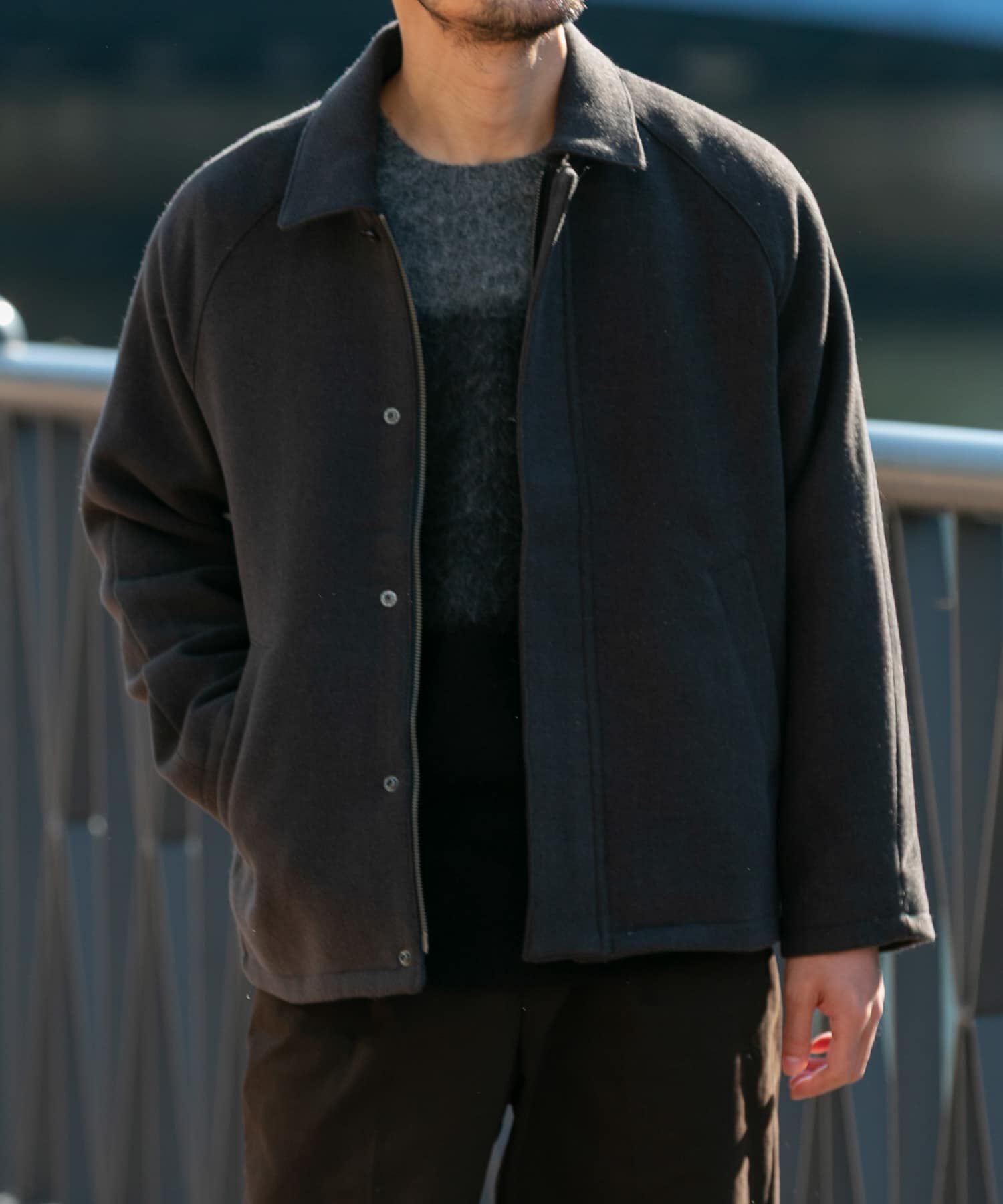 URBAN RESEARCH ROSSO「『XLサイズあり』light meltonブルゾン」|ブルゾン・スタジャン|