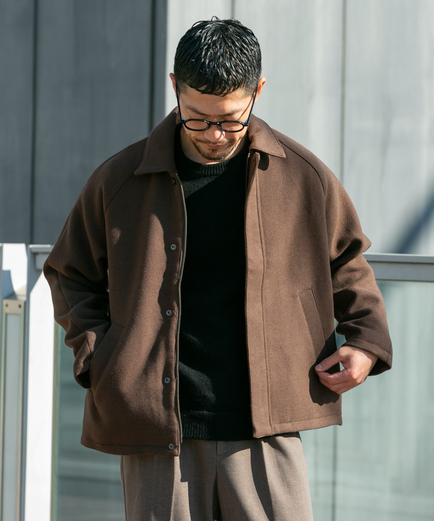 URBAN RESEARCH ROSSO「『XLサイズあり』light meltonブルゾン」|ブルゾン・スタジャン|