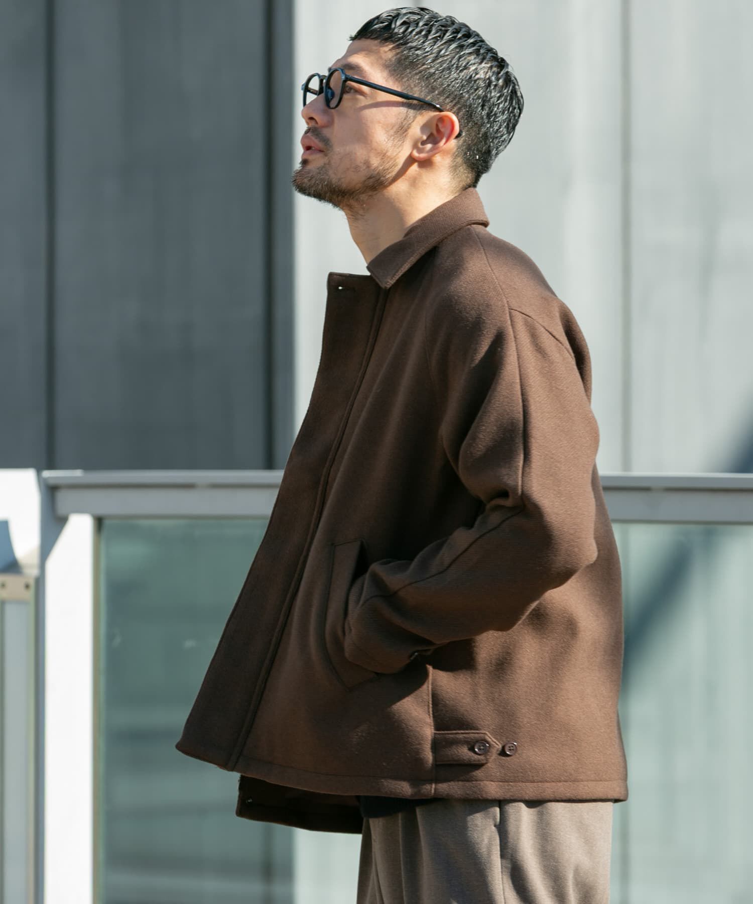 URBAN RESEARCH ROSSO「『XLサイズあり』light meltonブルゾン」|ブルゾン・スタジャン|