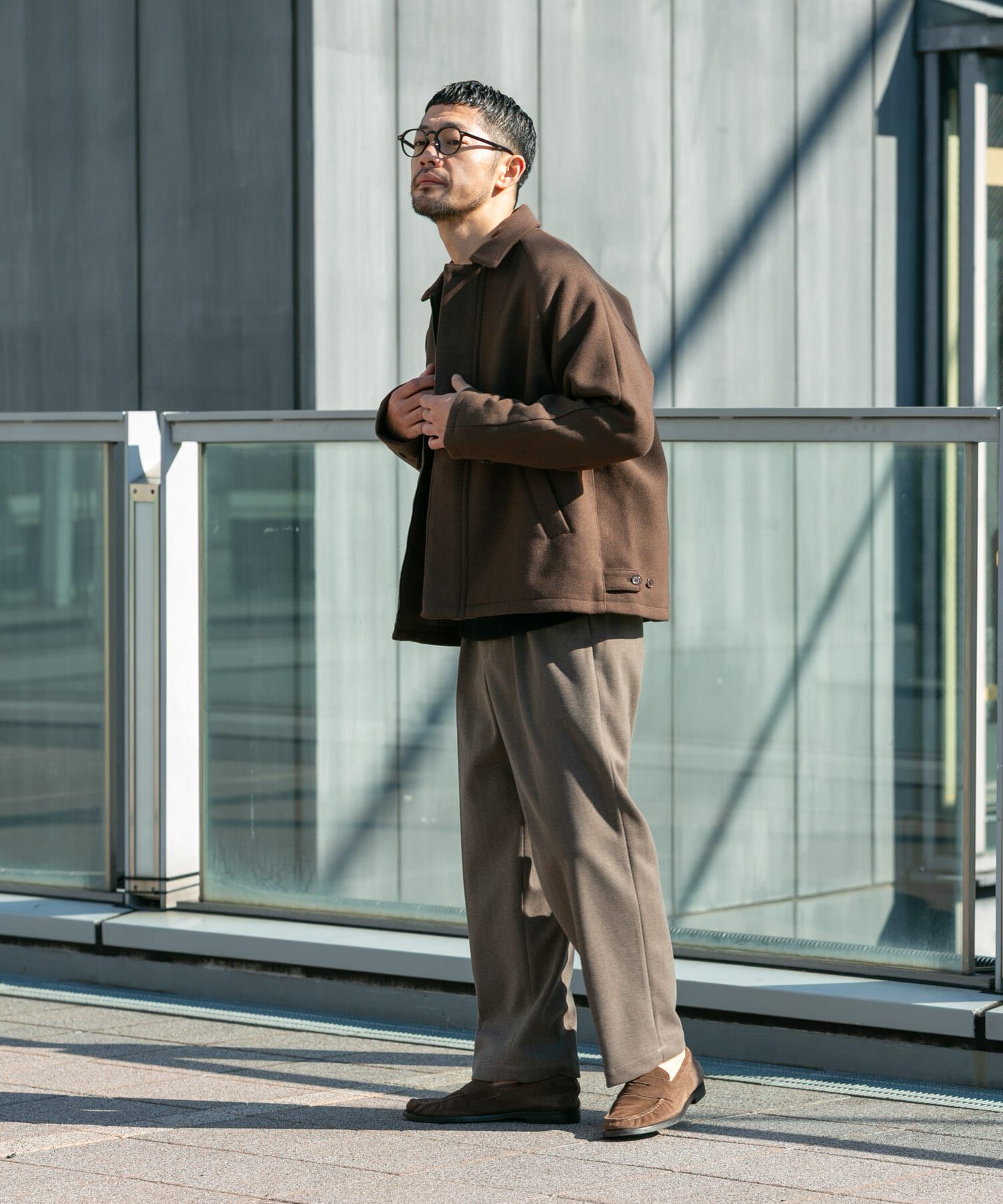 URBAN RESEARCH ROSSO「『XLサイズあり』light meltonブルゾン」|ブルゾン・スタジャン|