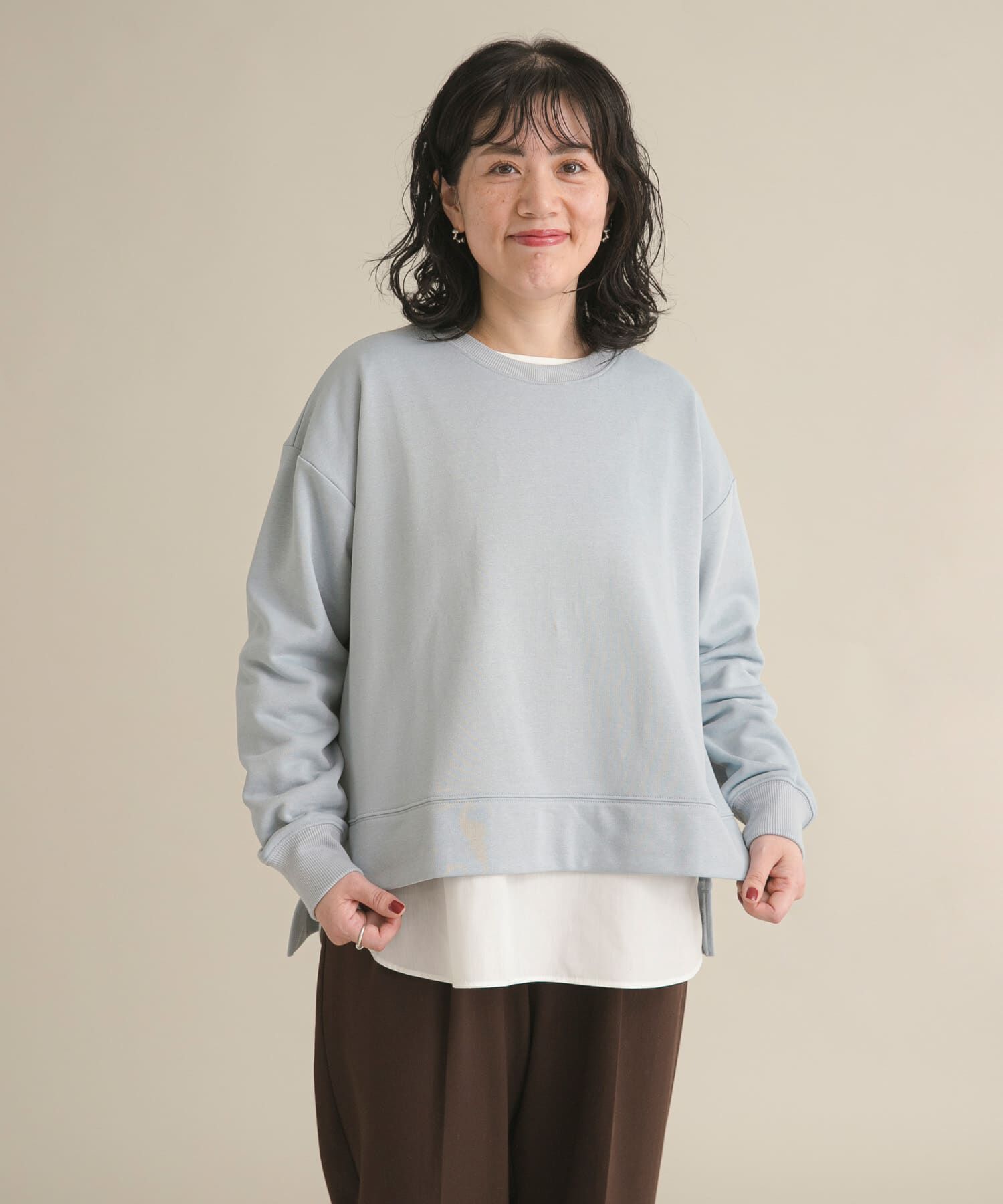 URBAN RESEARCH DOORS「『スタッフ企画』ワイドスウェットプルオーバー」|Tシャツ・カットソー|