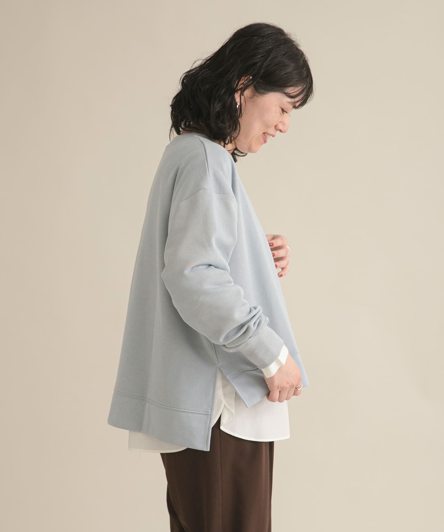 URBAN RESEARCH DOORS「『スタッフ企画』ワイドスウェットプルオーバー」|Tシャツ・カットソー|