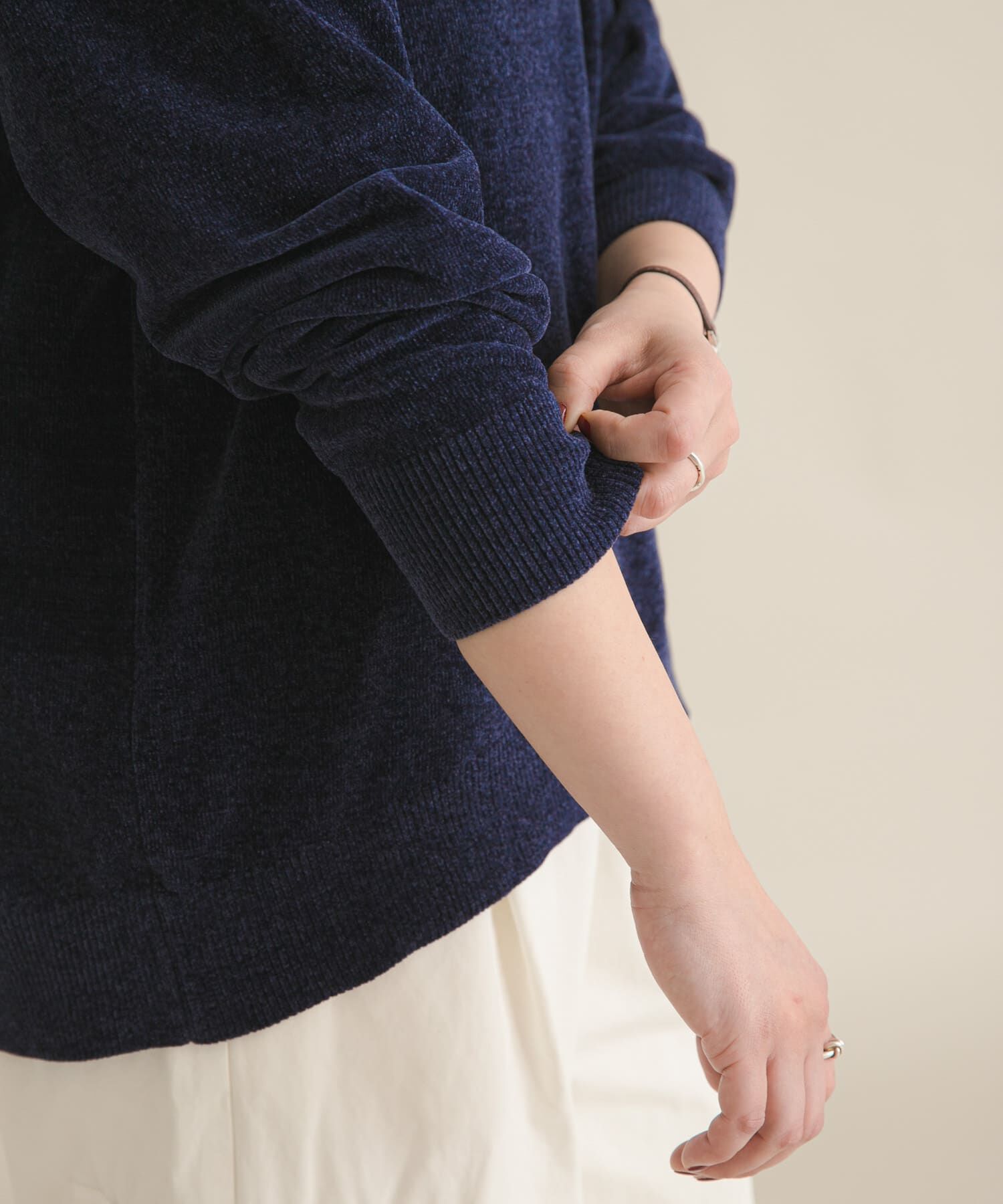 URBAN RESEARCH DOORS「『スタッフ企画』モールヤーンボートネックニット」|ニット・セーター|