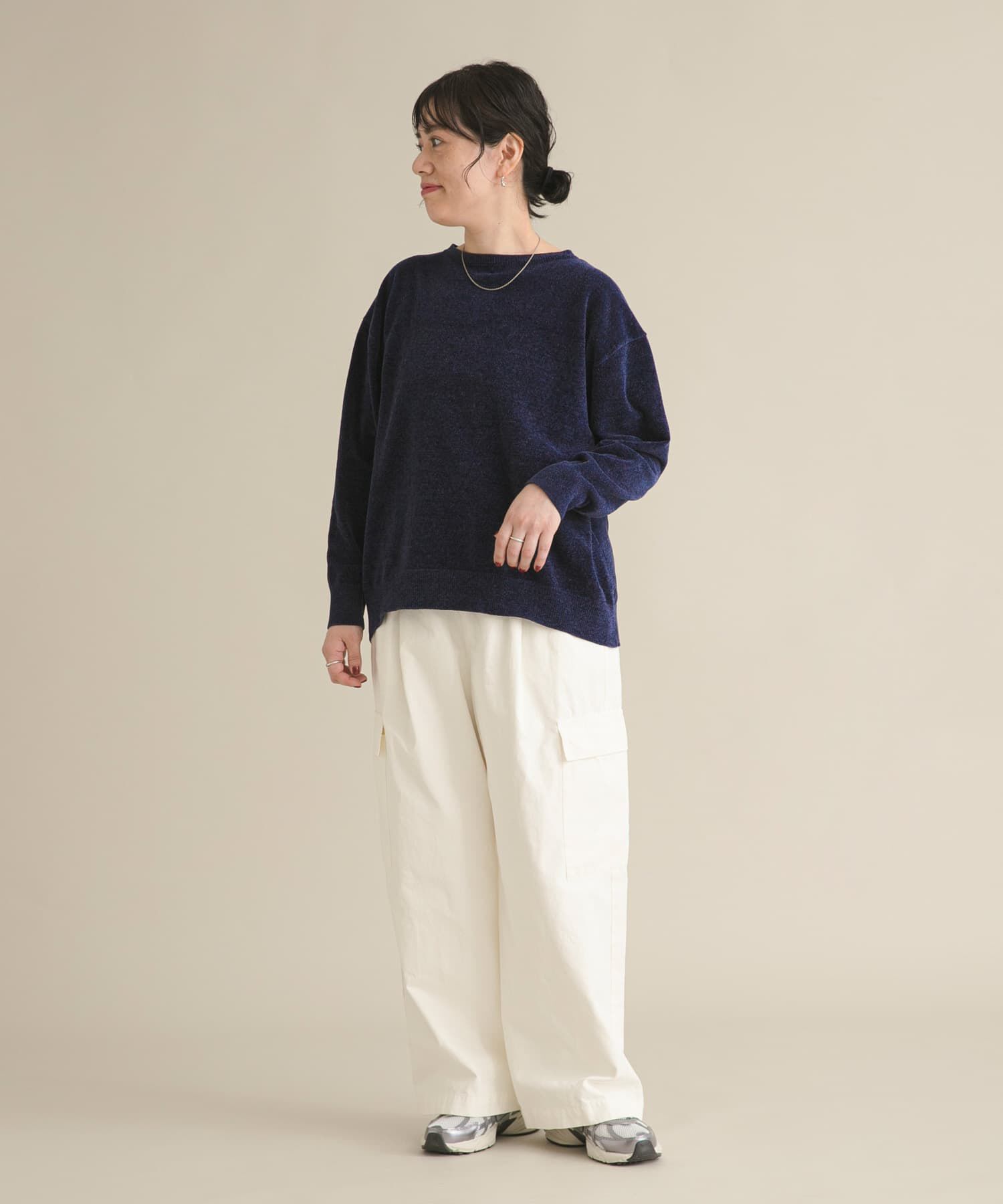 URBAN RESEARCH DOORS「『スタッフ企画』モールヤーンボートネックニット」|ニット・セーター|