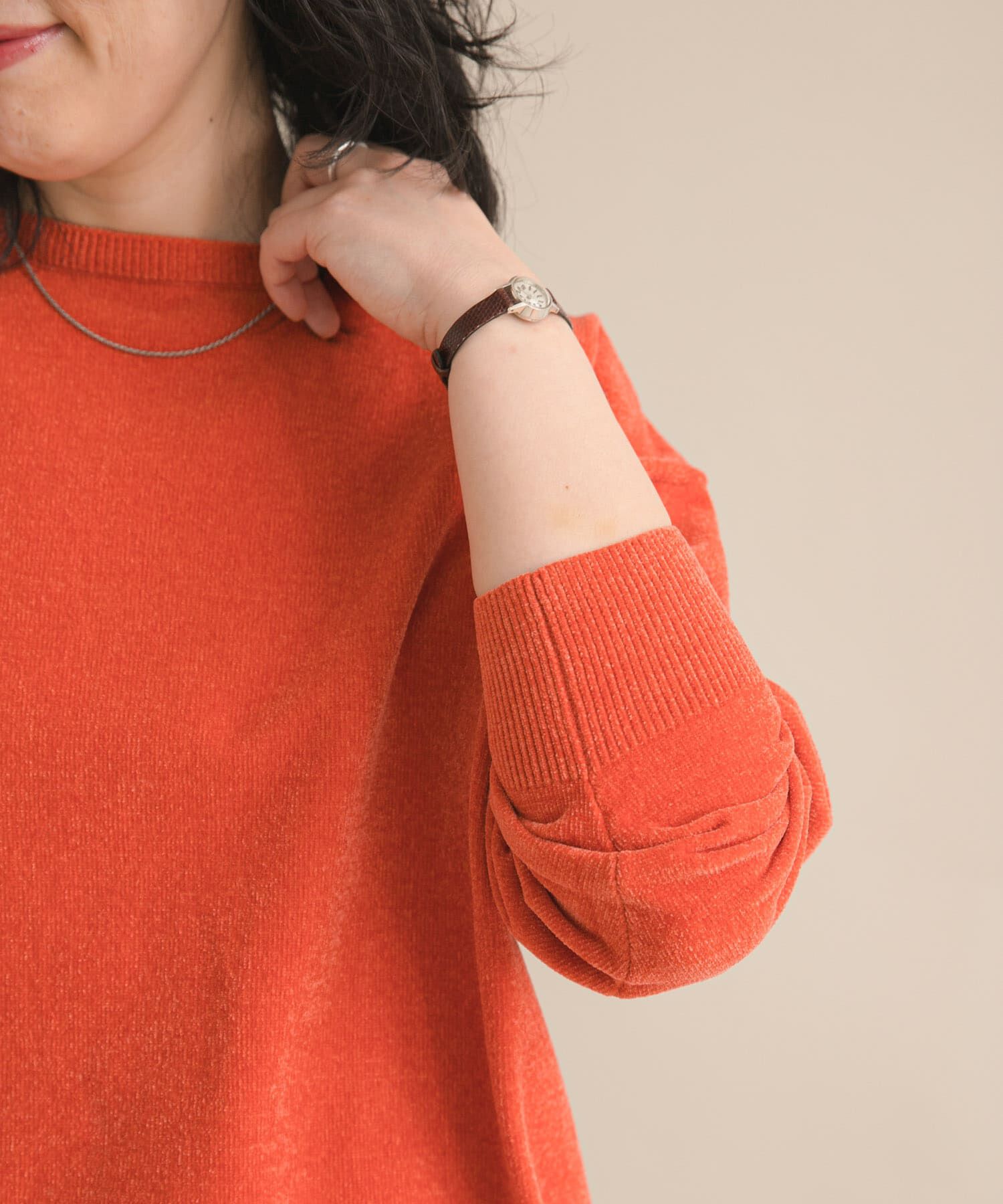 URBAN RESEARCH DOORS「『スタッフ企画』モールヤーンボートネックニット」|ニット・セーター|