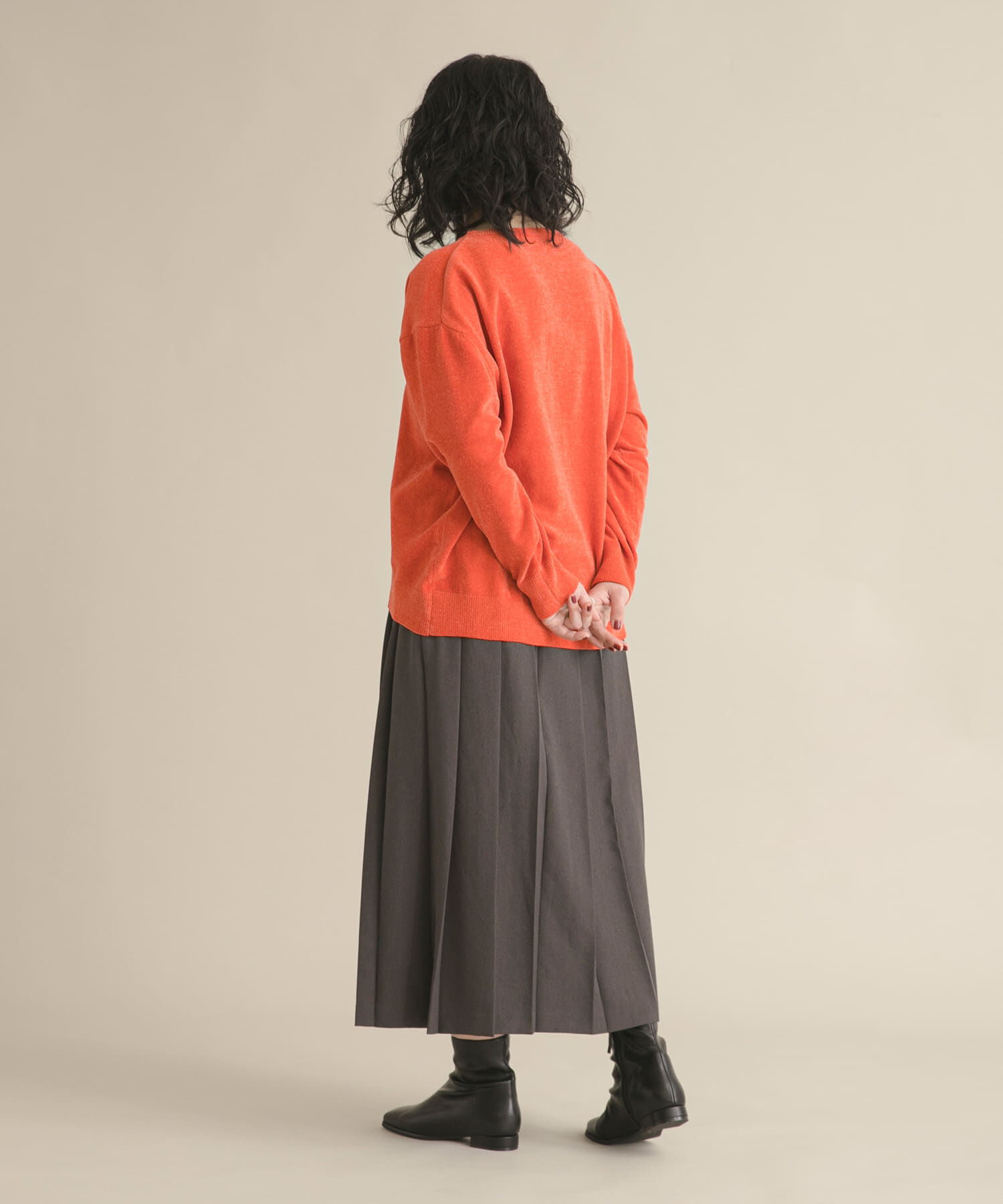 URBAN RESEARCH DOORS「『スタッフ企画』モールヤーンボートネックニット」|ニット・セーター|