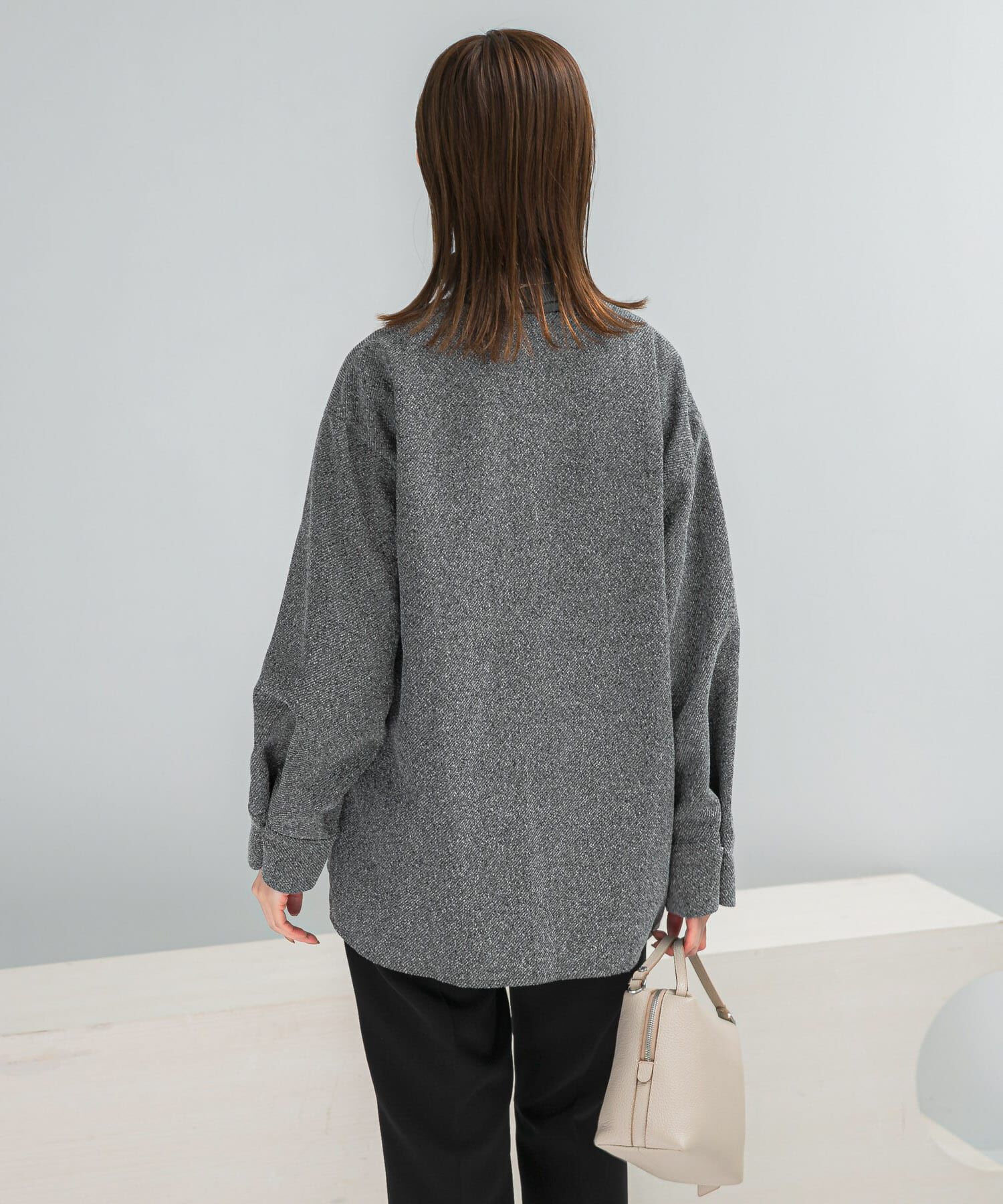 URBAN RESEARCH ROSSO「ツイード深Vネックプルオーバー」|シャツ・ブラウス|