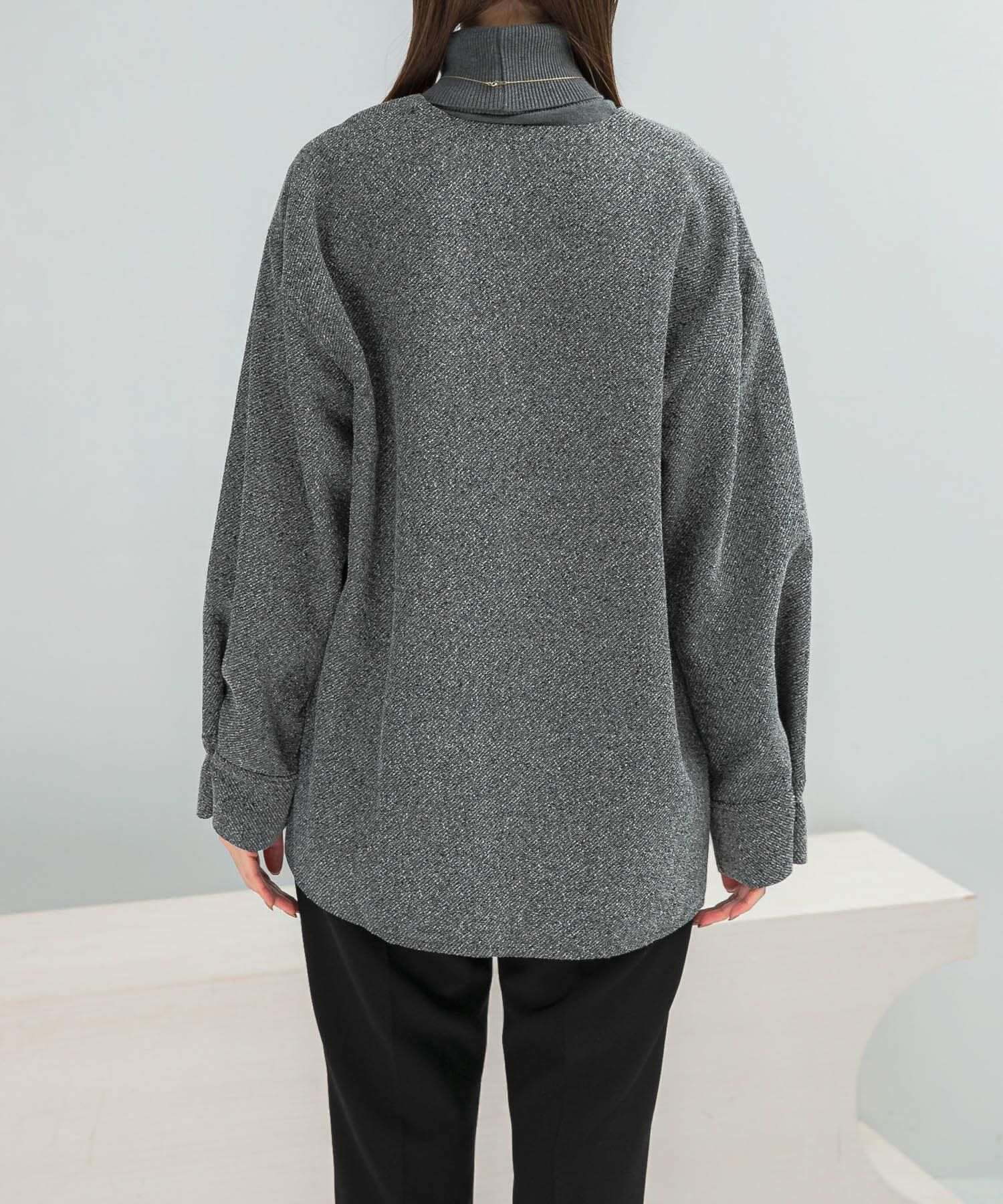 URBAN RESEARCH ROSSO「ツイード深Vネックプルオーバー」|シャツ・ブラウス|