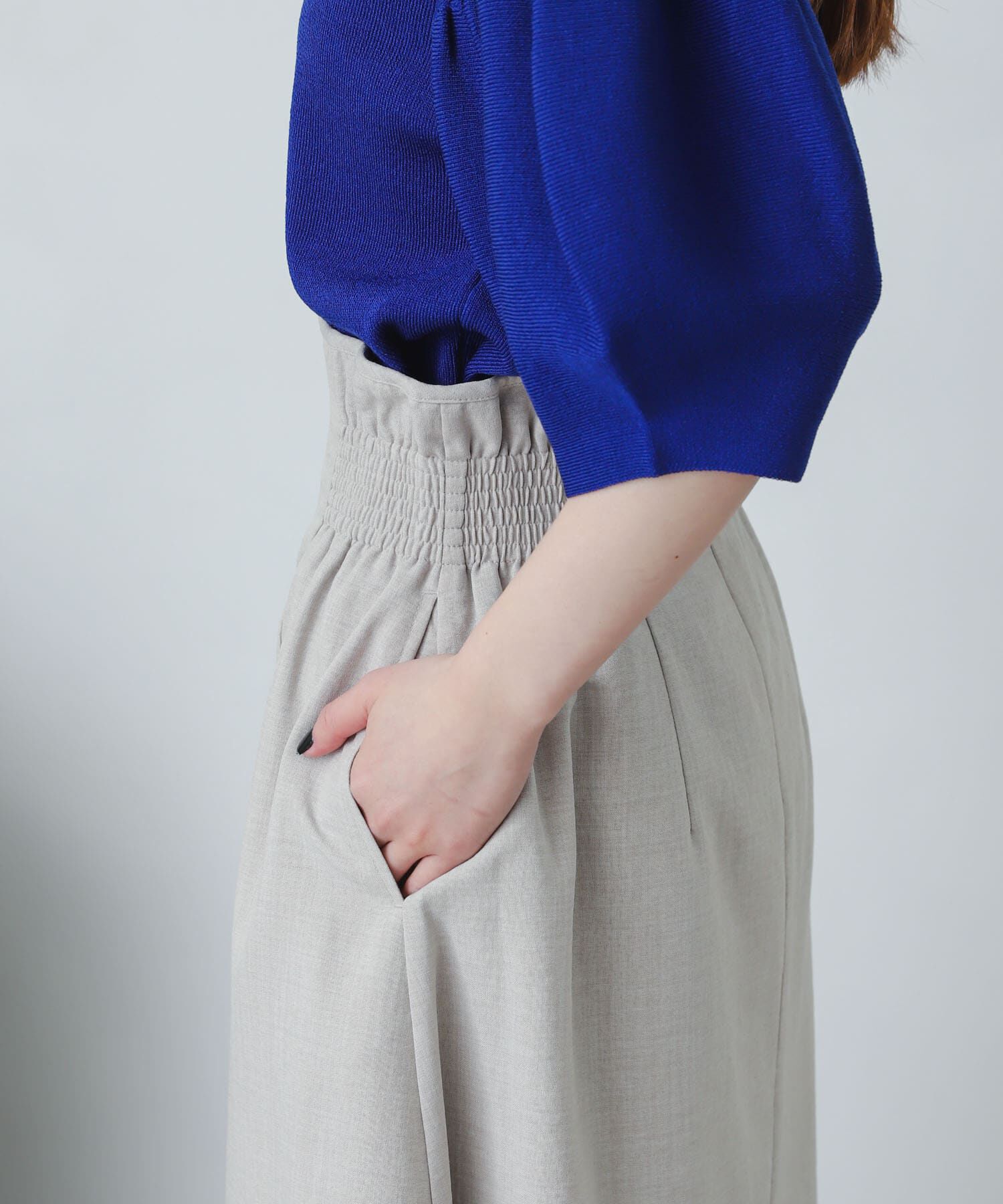 SENSE OF PLACE by URBAN RESEARCH「リネンライクハイウエストフレアスカート」|スカート|