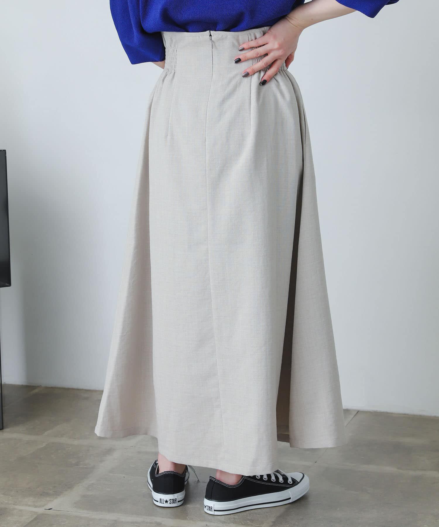 SENSE OF PLACE by URBAN RESEARCH「リネンライクハイウエストフレアスカート」|スカート|