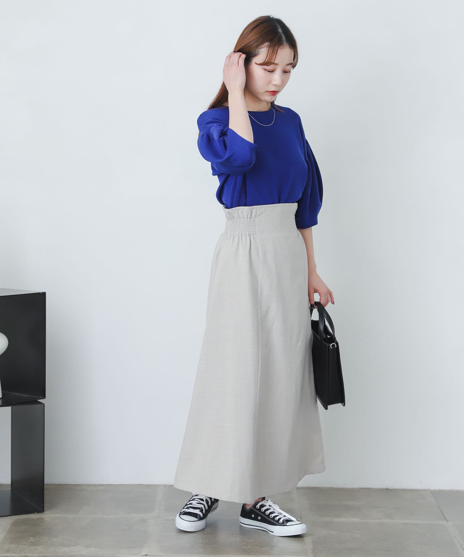 SENSE OF PLACE by URBAN RESEARCH「リネンライクハイウエストフレアスカート」|スカート|