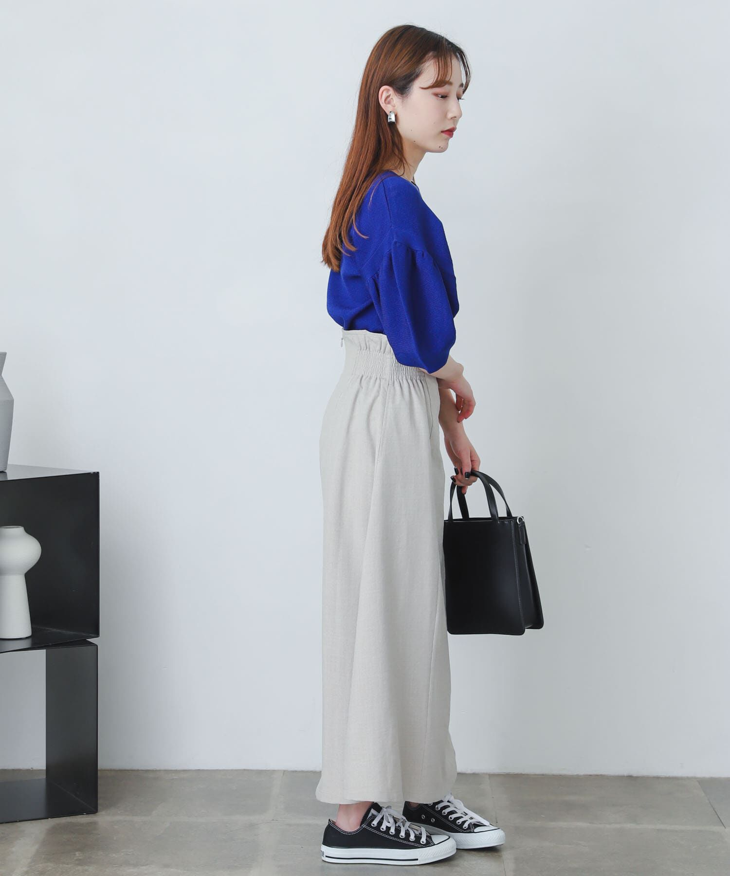 SENSE OF PLACE by URBAN RESEARCH「リネンライクハイウエストフレアスカート」|スカート|