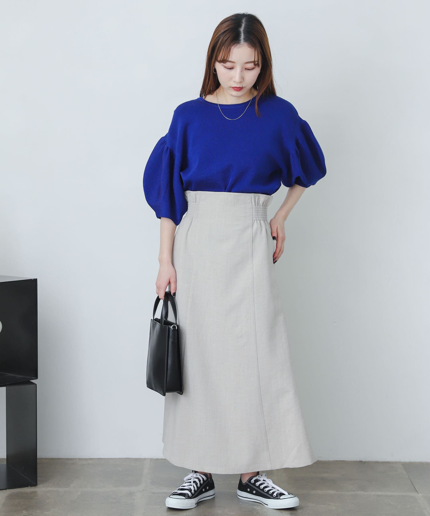 SENSE OF PLACE by URBAN RESEARCH「リネンライクハイウエストフレアスカート」|スカート|