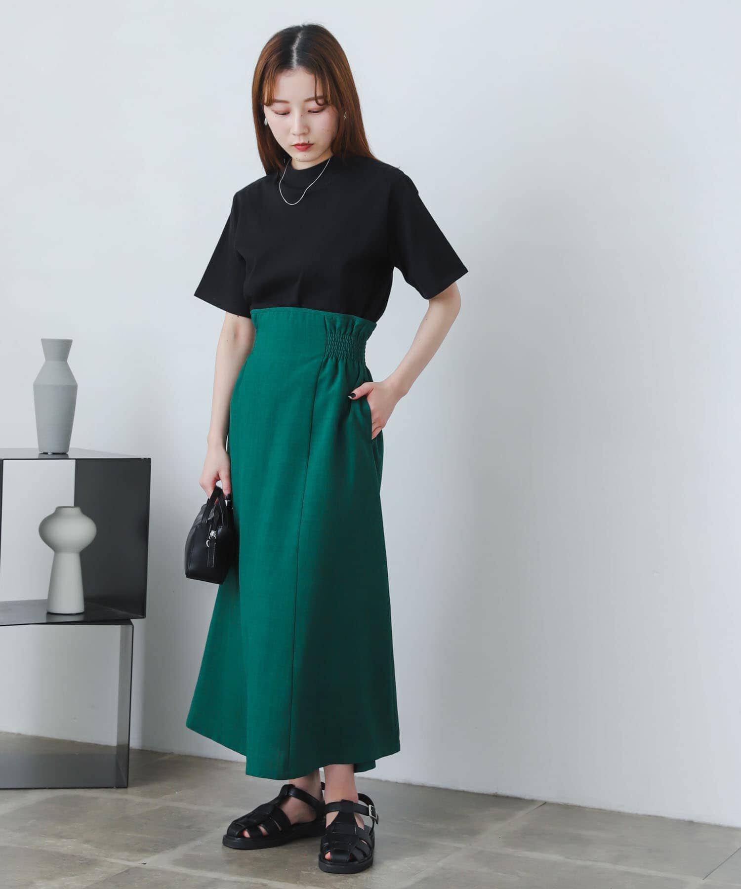 SENSE OF PLACE by URBAN RESEARCH「リネンライクハイウエストフレアスカート」|スカート|