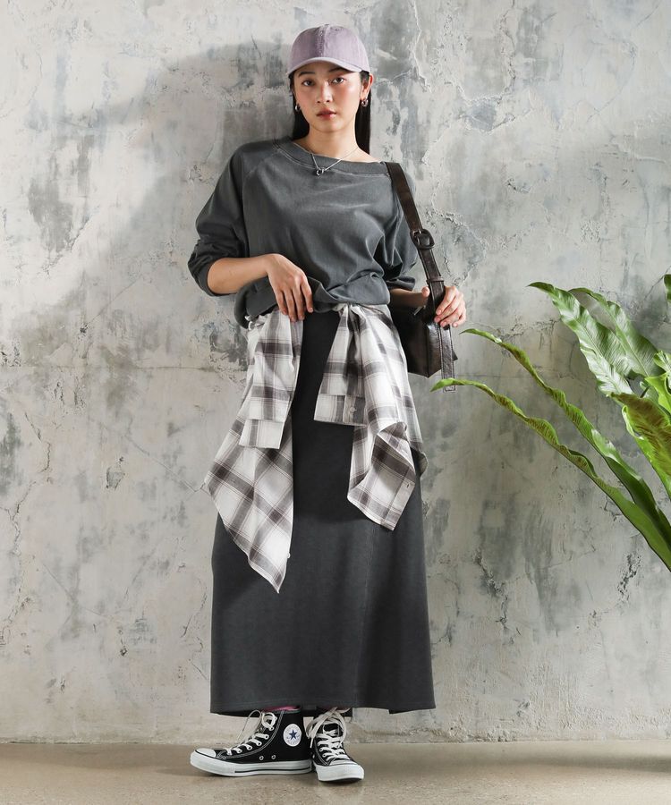 Green Parks「ピグメントIラインスウェットスカート」|スカート|