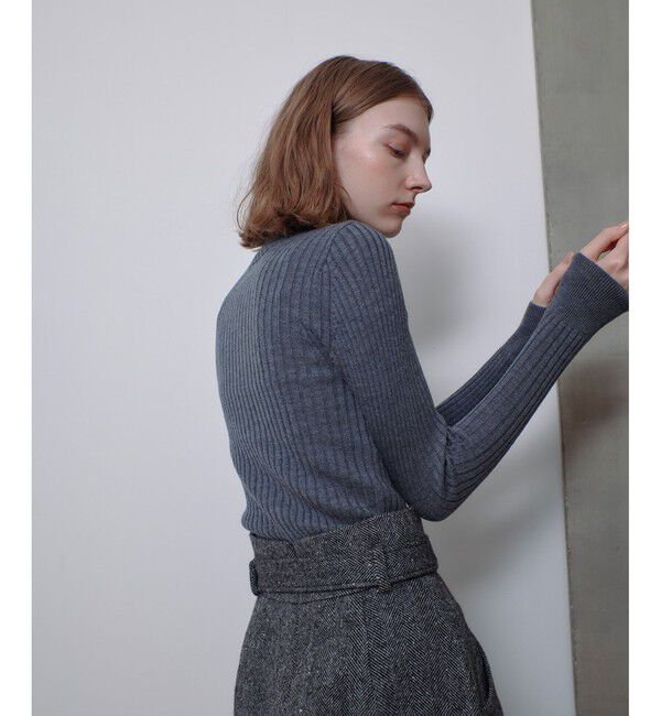 allureville「2WAYネックリブタートル」|ニット・セーター|