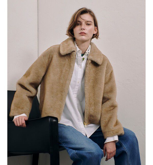 allureville「フェイクミンクファーブルゾン」|ブルゾン・スタジャン|