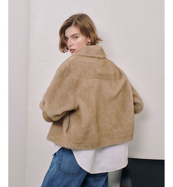 allureville「フェイクミンクファーブルゾン」|ブルゾン・スタジャン|