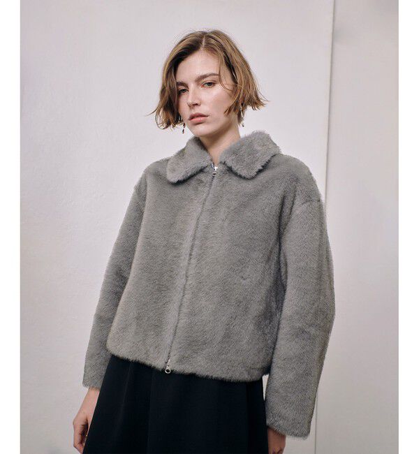 allureville「フェイクミンクファーブルゾン」|ブルゾン・スタジャン|