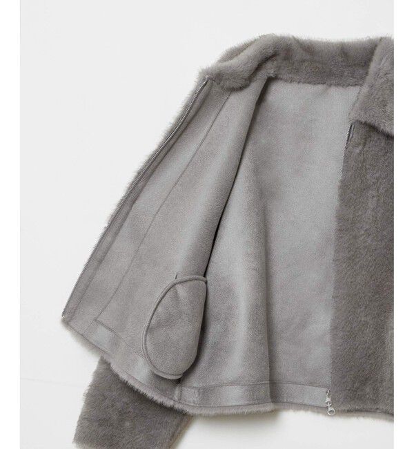 allureville「フェイクミンクファーブルゾン」|ブルゾン・スタジャン|