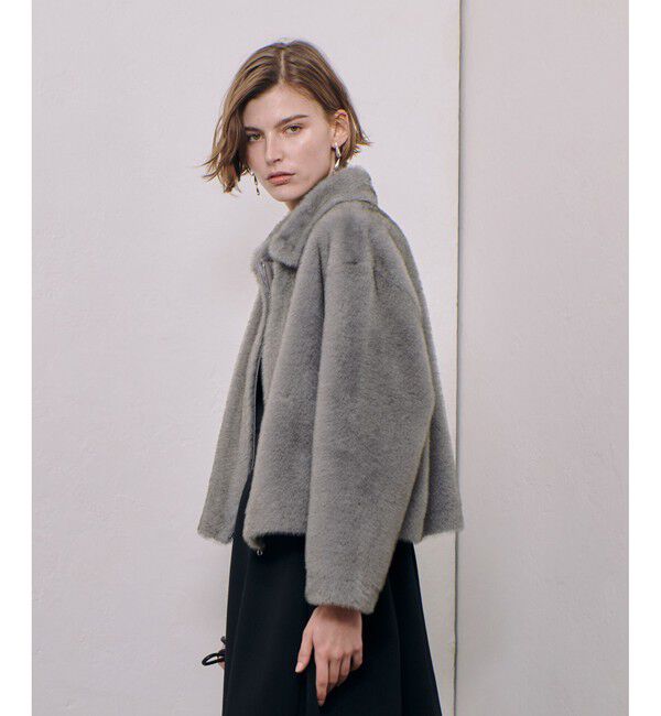 allureville「フェイクミンクファーブルゾン」|ブルゾン・スタジャン|