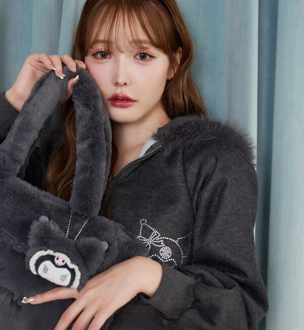  「【マイメロディ／クロミコラボ】チャーム付きファーミニトートバッグ」|ショルダー・メッセンジャー|