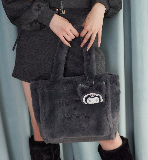  「【マイメロディ／クロミコラボ】チャーム付きファーミニトートバッグ」|ショルダー・メッセンジャー|