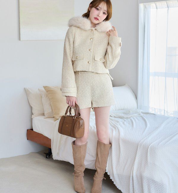  「ベルト付きショートパンツ【セットアップ可能】」|その他|