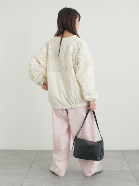 Samansa Mos2「切り替えレースブルゾン」|ブルゾン・スタジャン|