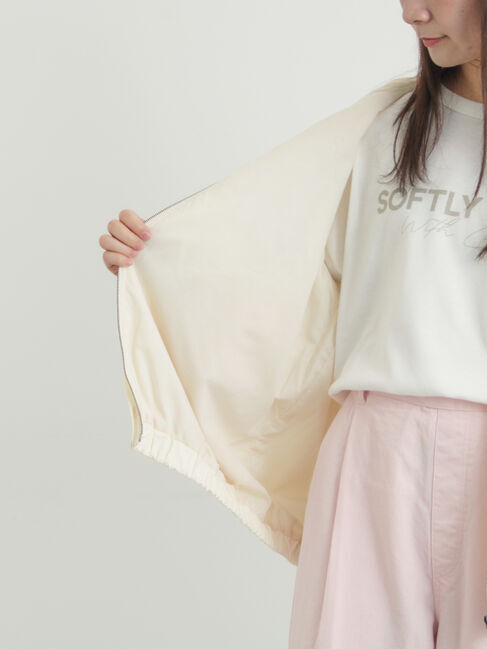 Samansa Mos2「切り替えレースブルゾン」|ブルゾン・スタジャン|