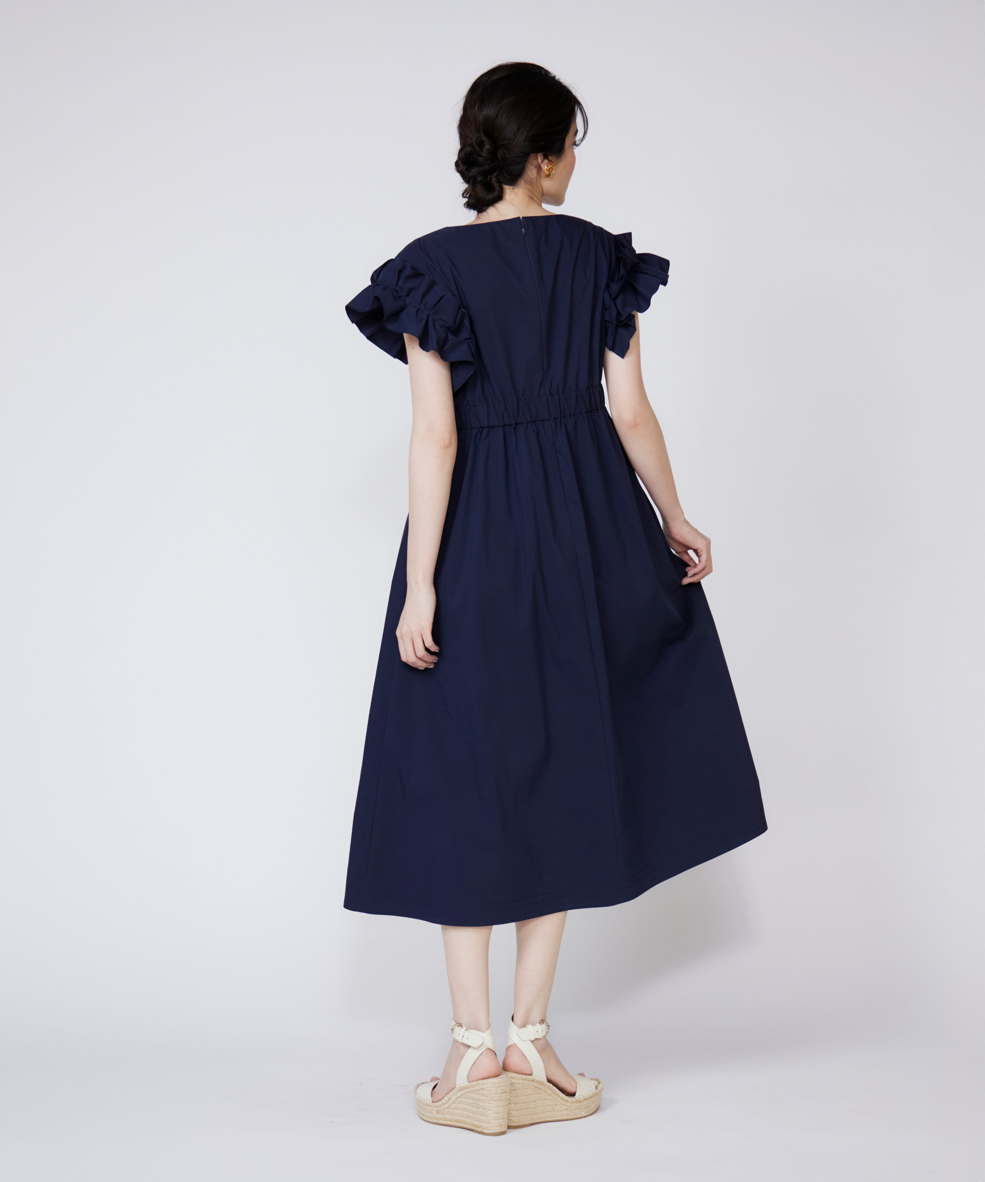 Maglie le cassetto「フリルスリーブワンピース」|ワンピース|