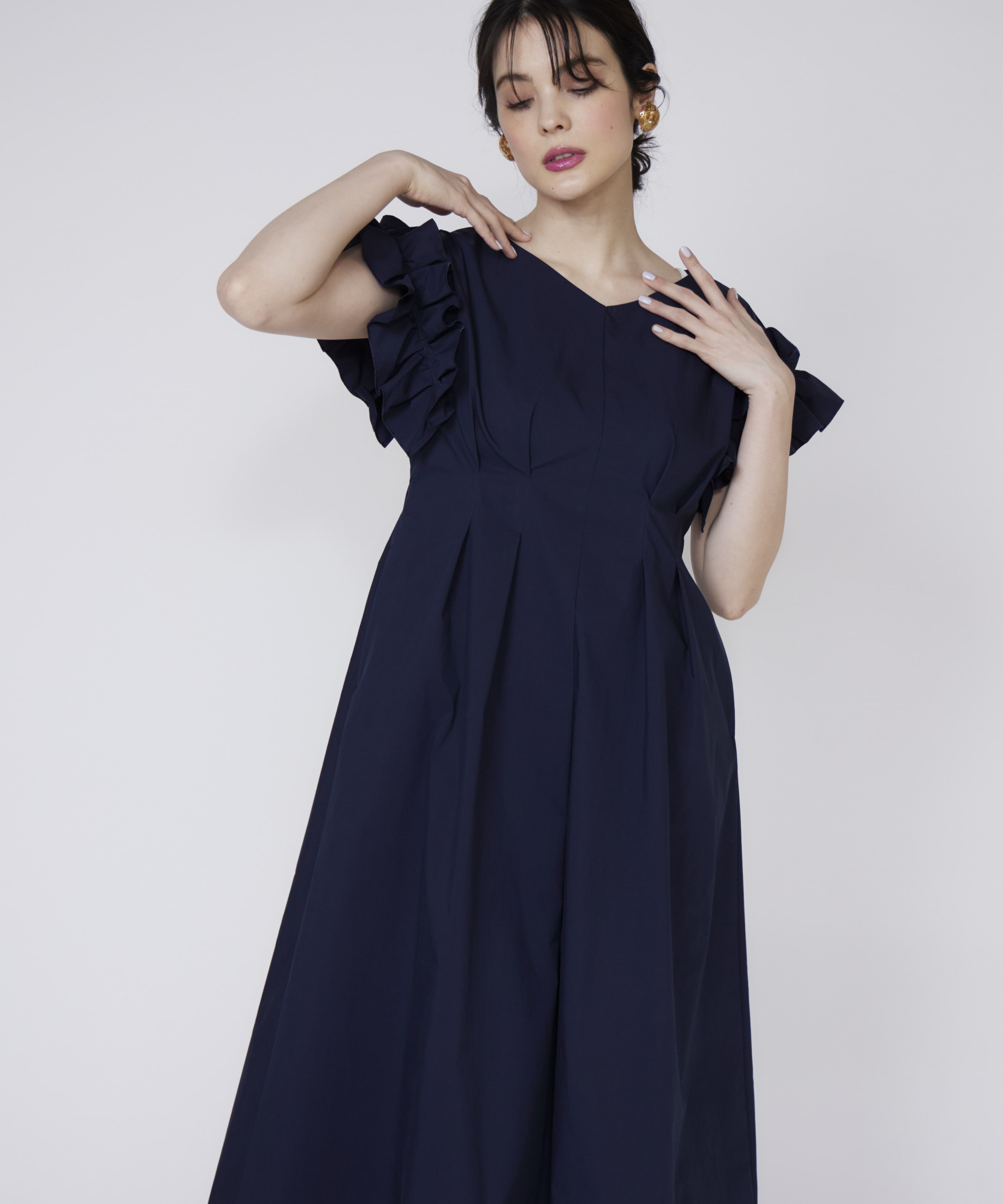 Maglie le cassetto「フリルスリーブワンピース」|ワンピース|