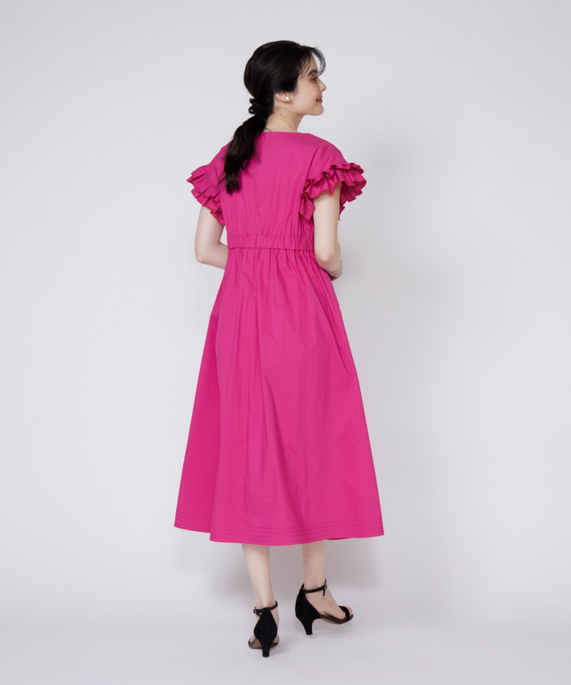 Maglie le cassetto「フリルスリーブワンピース」|ワンピース|