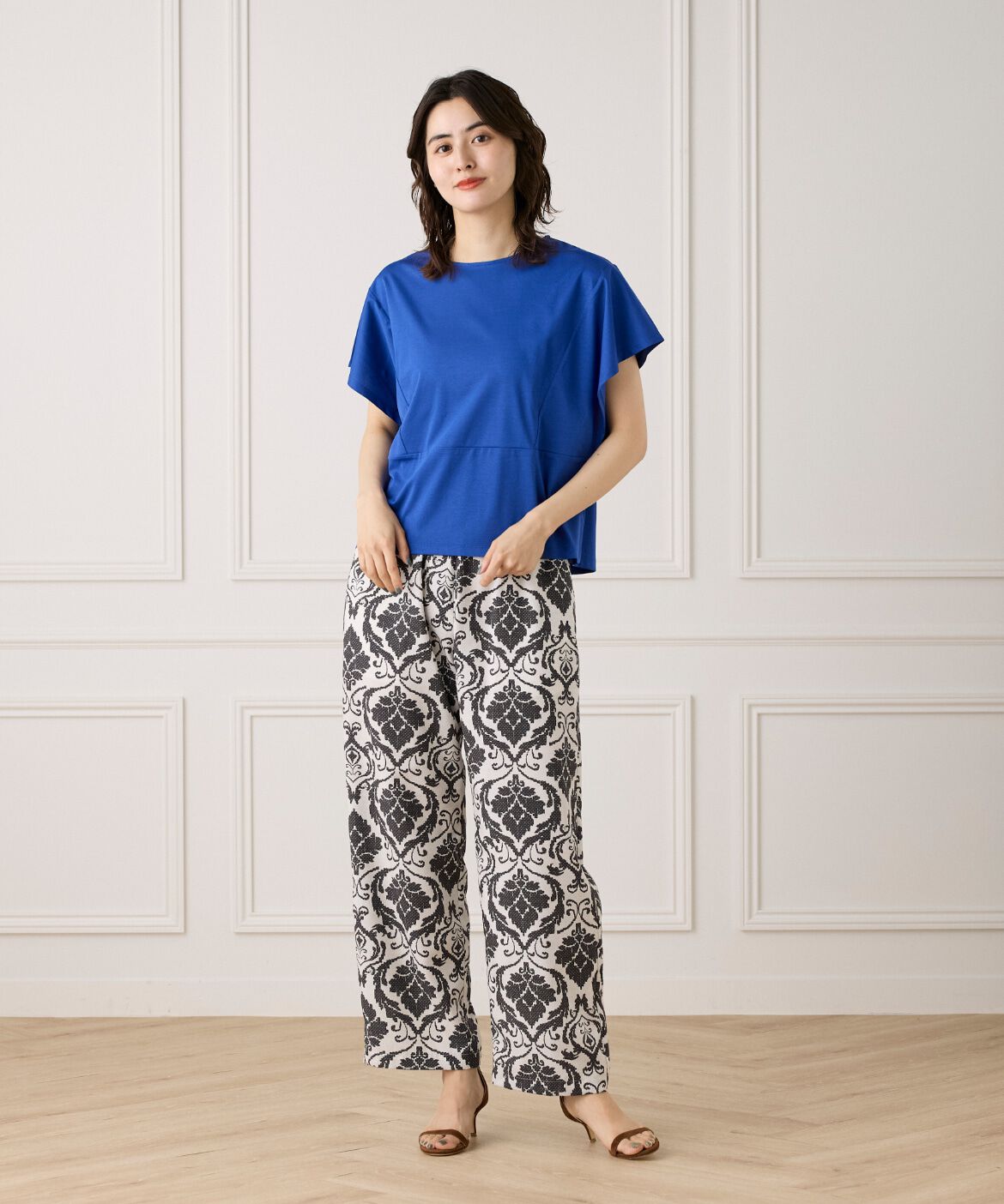 7-IDconcept.「《大きいサイズ》ハンカチスリーブプルオーバー《接触冷感》」|Tシャツ・カットソー|