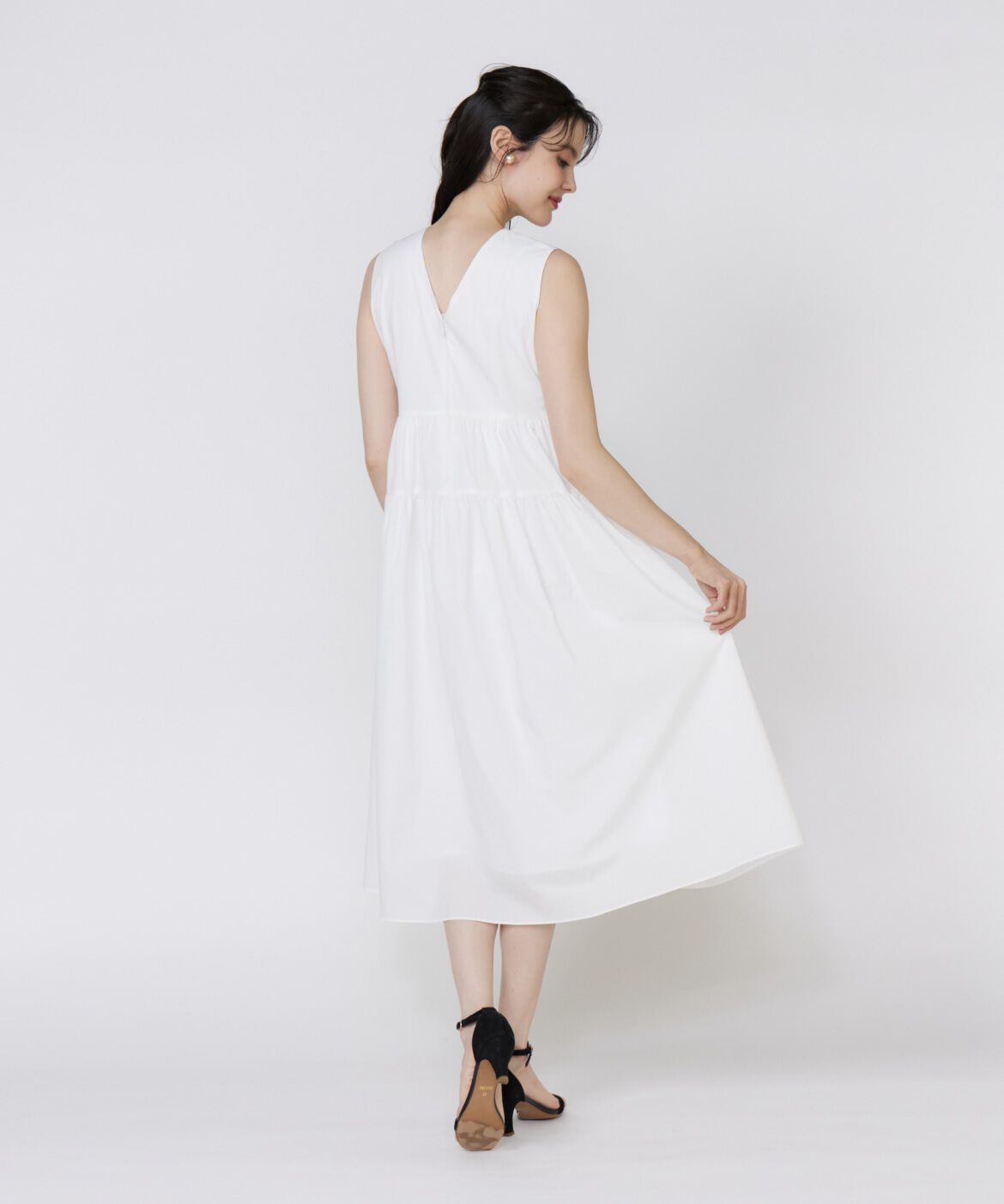 Maglie le cassetto「タックフレンチティアードワンピース」|ワンピース|