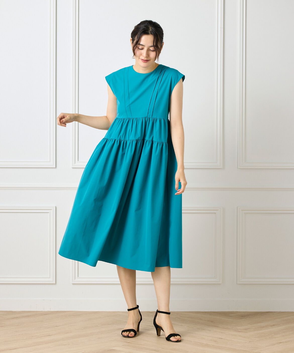 Maglie le cassetto「タックフレンチティアードワンピース」|ワンピース|