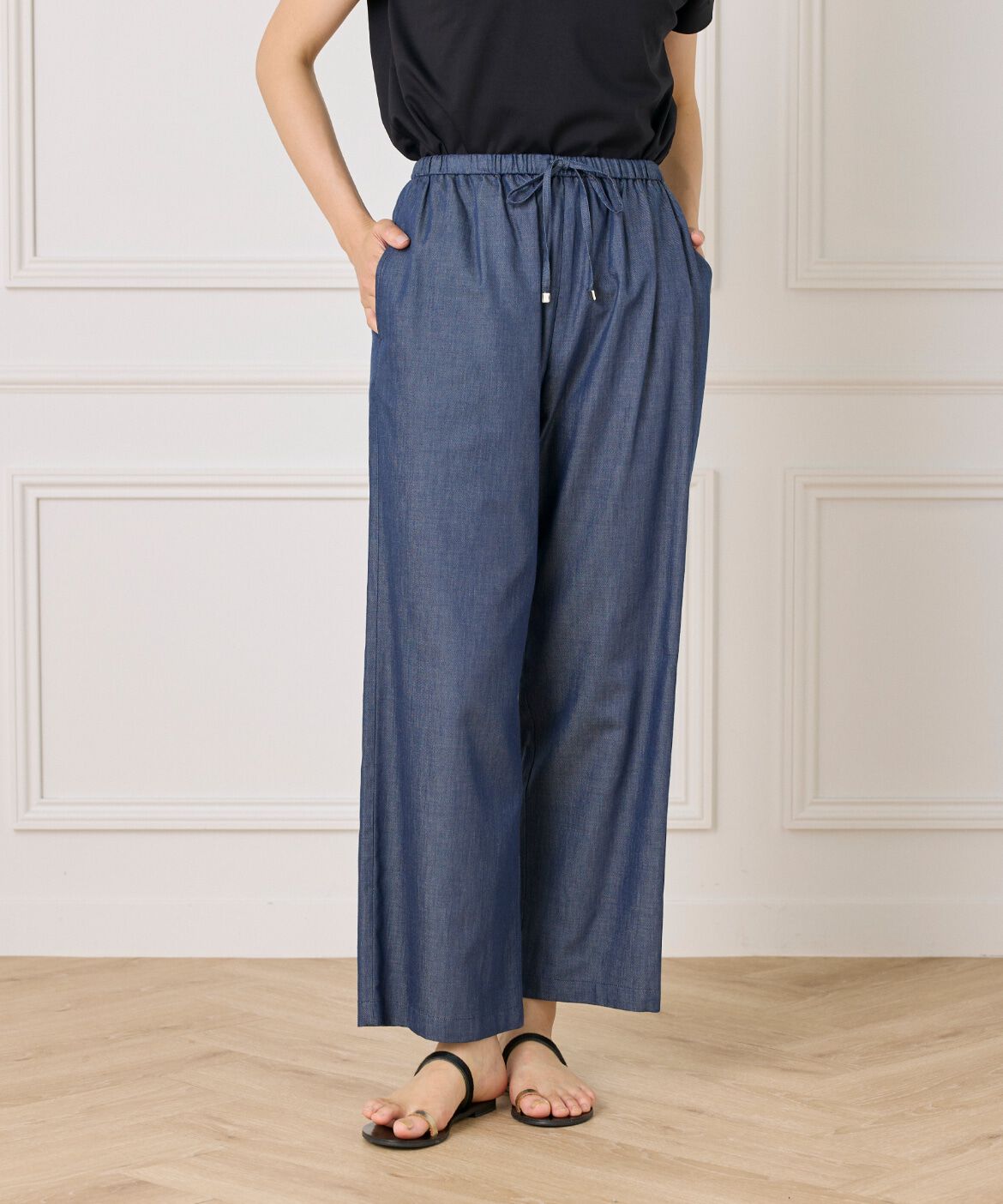 7-IDconcept.「デニム調イージーパンツ」|デニム|