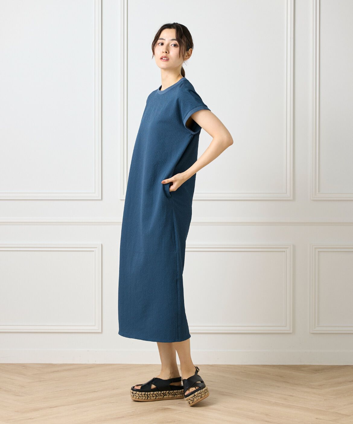 DAY by DAY it&rsquo;s international「フレンチスリーブワンピース《グランサッカー》」|ワンピース|